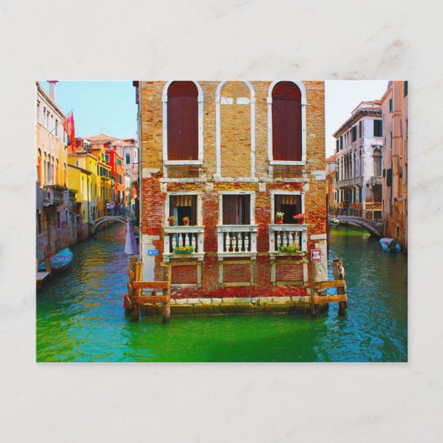Postal Canales de Venecia (Anverso)