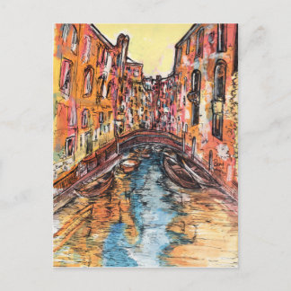 Postal Canales de Venecia