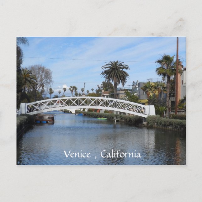 Postal Canales de Venecia, California (Anverso)