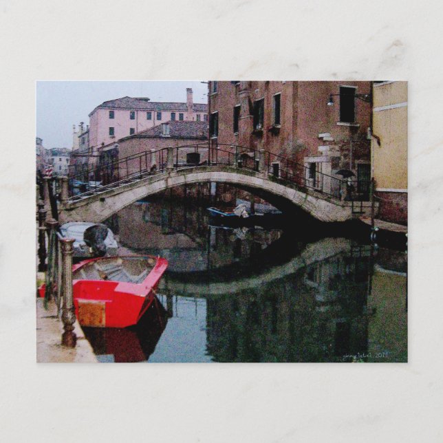Postal Canales de Venecia II (Anverso)