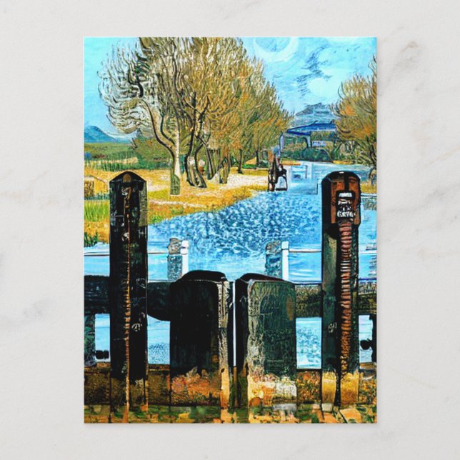 POSTAL CANALES Y NARROWBOATS (Anverso)