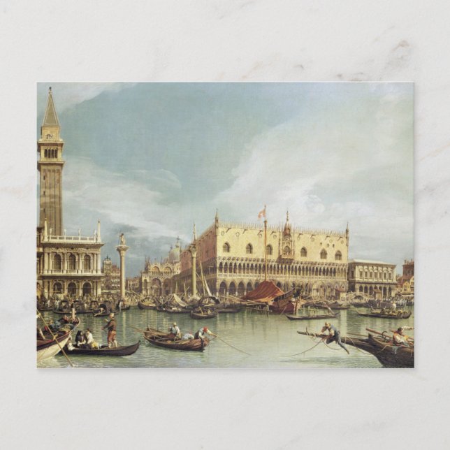 Postal Canaletto - El Molo, Venecia (Anverso)