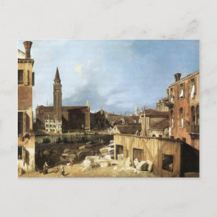 Postal Canaletto, el yard de Stonemason.