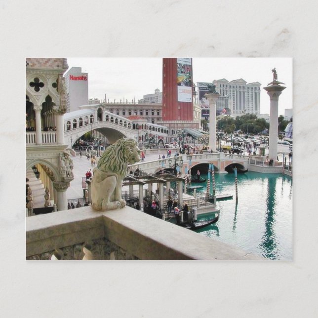 Postal Canals Gondolas Bridges Las Vegas (Anverso)