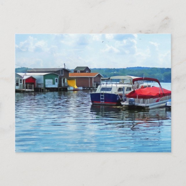 Postal Canandaigua Pescadores (Anverso)