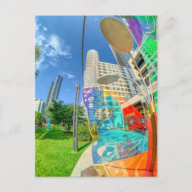 Postal Canary Wharf, London Postcard (Anverso)