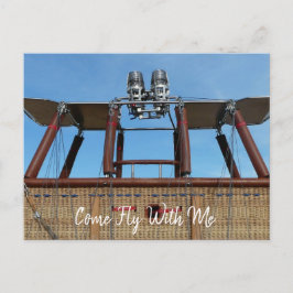 Postal Canasta de globos aerostáticos