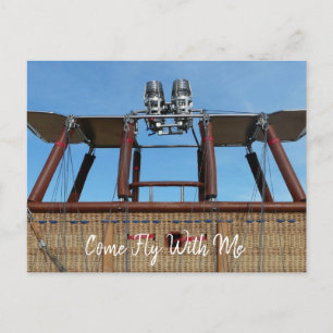 Postal Canasta de globos aerostáticos