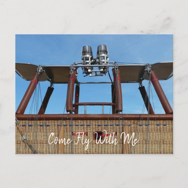 Postal Canasta de globos aerostáticos (Anverso)