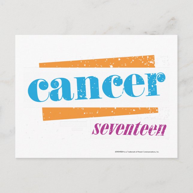 Postal Cancer Aqua (Anverso)