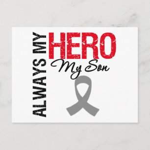 Postal Cáncer cerebral siempre mi héroe mi hijo
