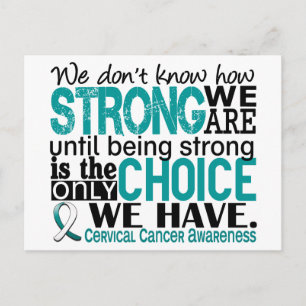 Postal Cáncer cervical cuán fuerte somos