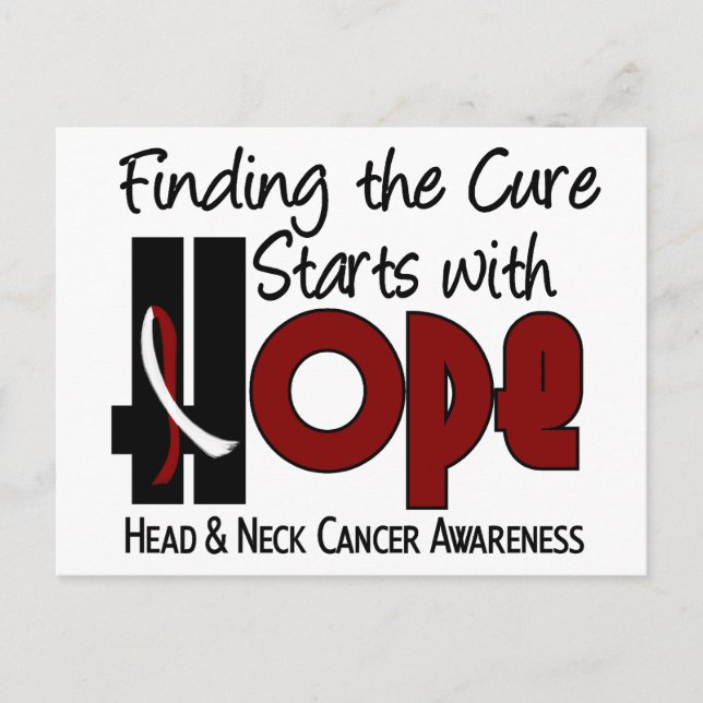 Postal Cáncer de cabeza y cuello ESPEJO 4 (Anverso)