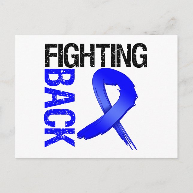 Postal Cáncer de colon luchando contra el cáncer (Anverso)