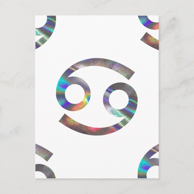 Postal Cáncer de holograma (Anverso)