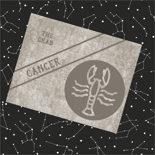 Postal Cáncer de la Colección Signos del Zodiaco