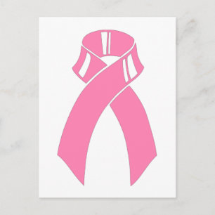 Postal Cáncer de mama Cinta rosa de sensibilización