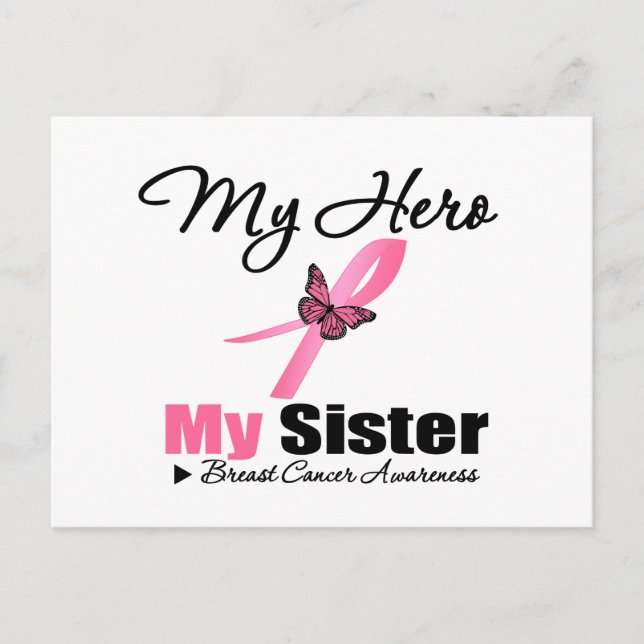 Postal Cáncer de Mama Mi Heroína Mi Hermana (Anverso)