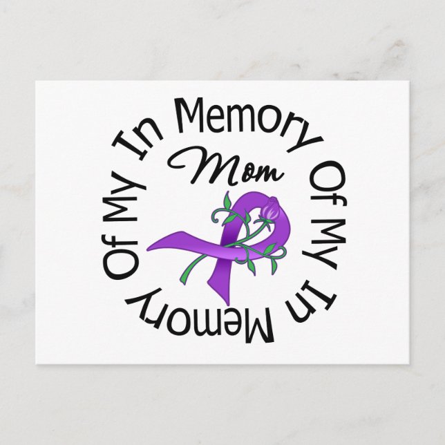 Postal Cáncer de páncreas en memoria de mi mamá (Anverso)