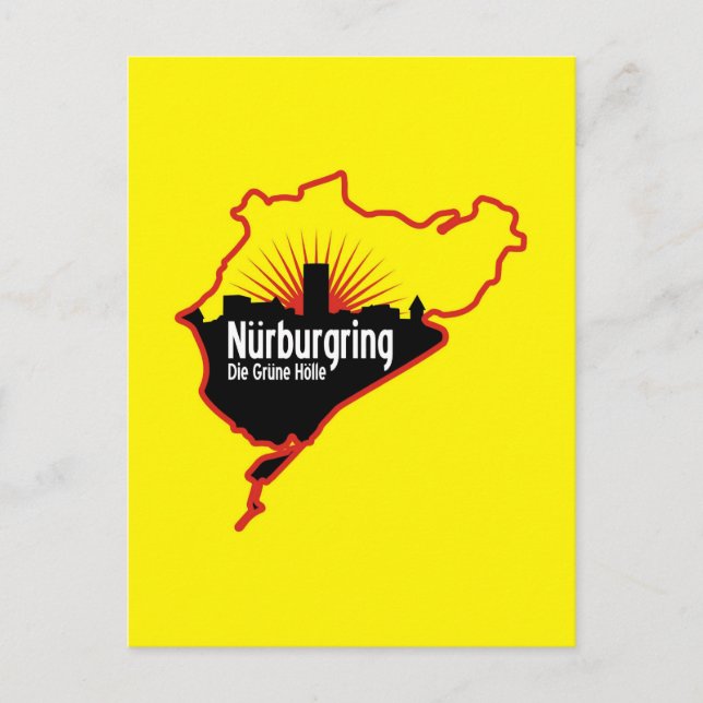 Postal Cancha de Nurburgring Nordschleife, Alemania (Anverso)