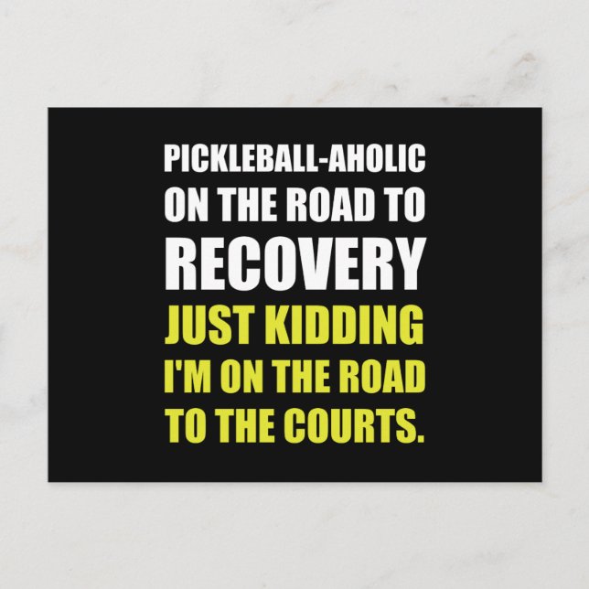 Postal Canchas de Pickleball Camino a la Recuperación (Anverso)