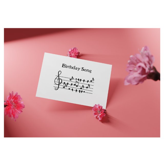 Postal Canción de cumpleaños de pájaro, personalizable (Subido por el creador)