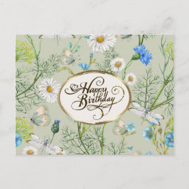 Postal Canción de cumpleaños de Salomón 2:1 Verso de la B