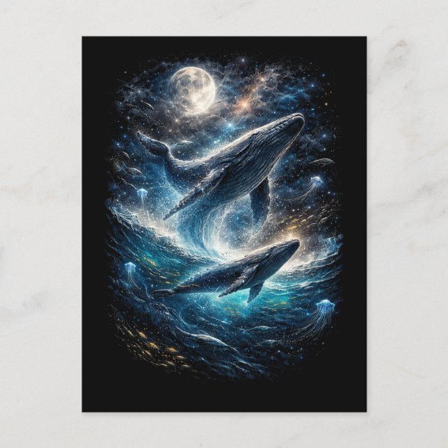 Postal Canción de la marea cósmica (Anverso)