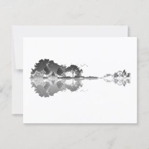 Postal Canción de la Naturaleza: Arte de guitarra en el p