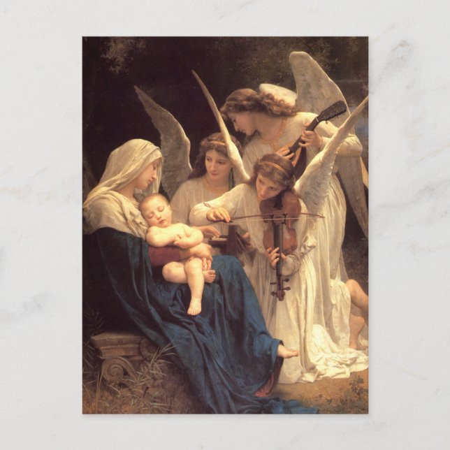 Postal Canción de los ángeles (Anverso)