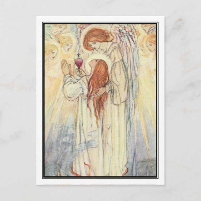 Postal Canción de mártires de Florence Harrison (Anverso)