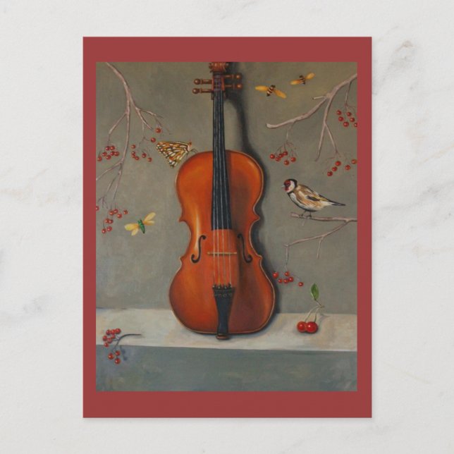 Postal Canción de pájaro (Anverso)