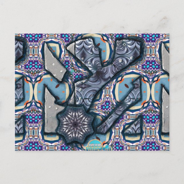 Postal Canción de vivir Metalizado n° 2 (Anverso)