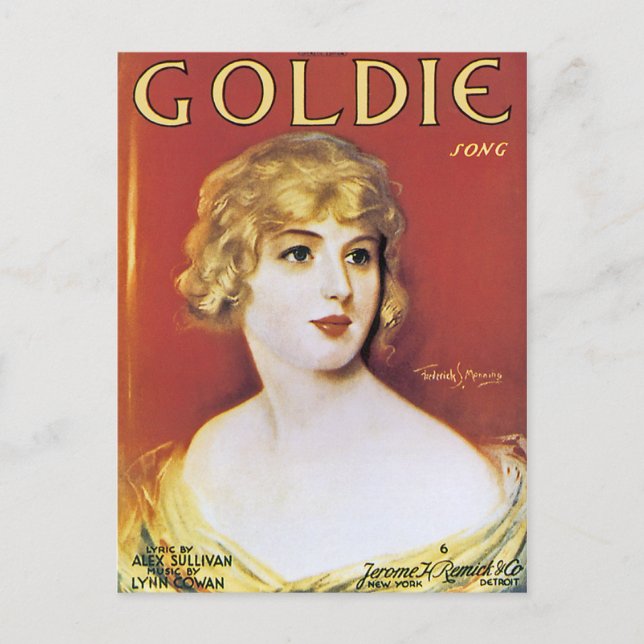 Postal Canción Goldie (Anverso)