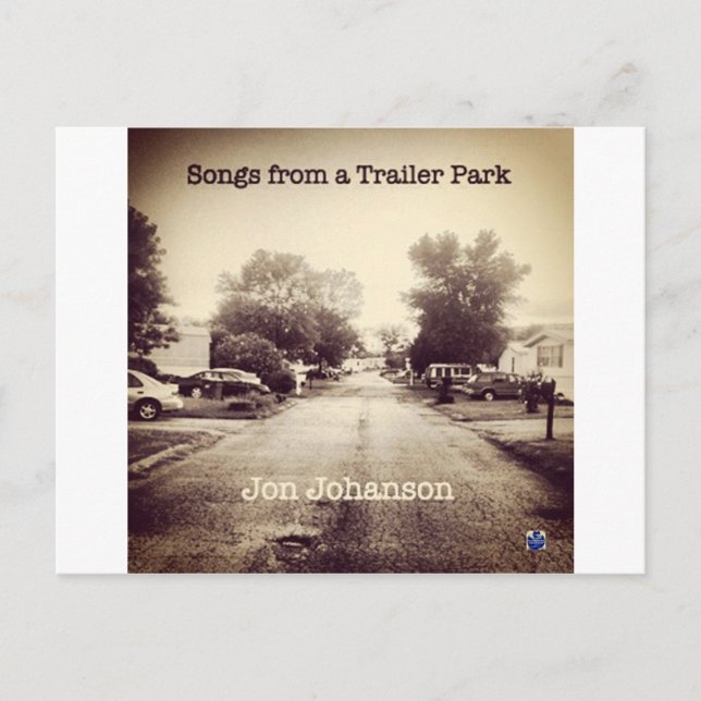 Postal Canciones de un parque de remolques (Anverso)
