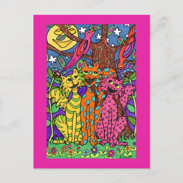 Postal Canciones nocturnas (Anverso)