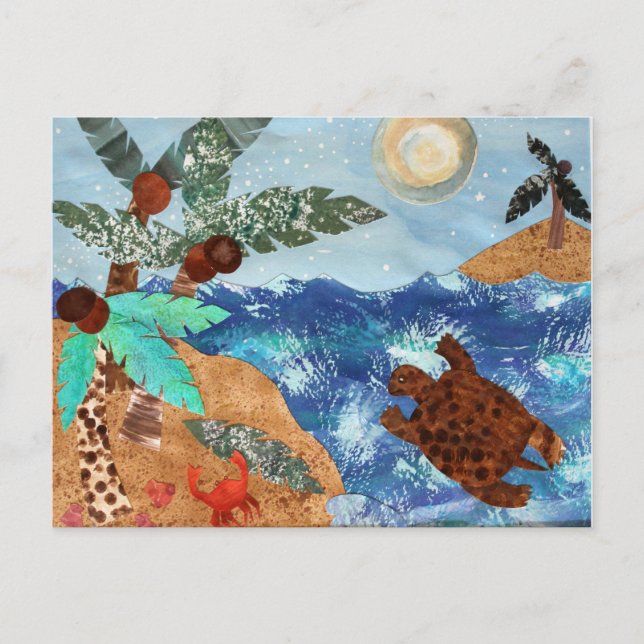 Postal Canciones nocturnas de la isla de la tortuga (Anverso)