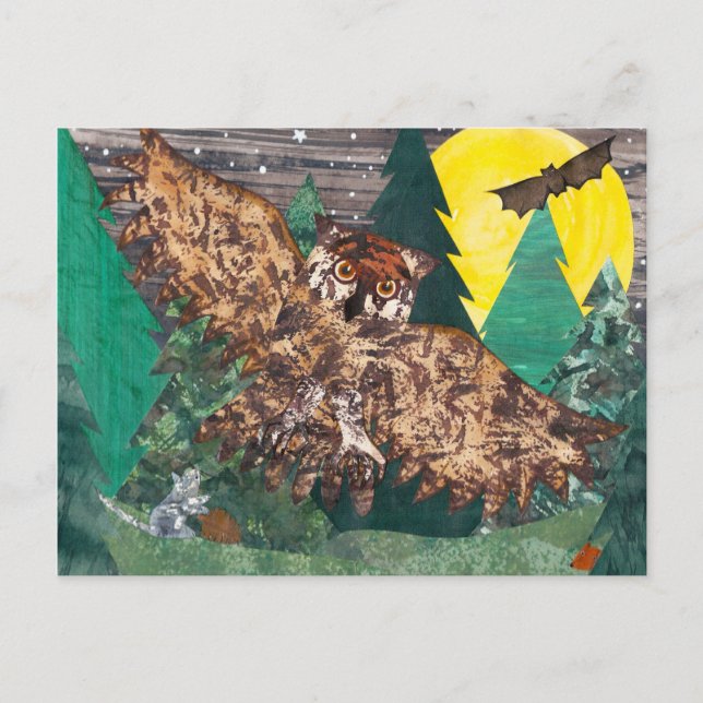 Postal Canciones nocturnas Owl Moon (Anverso)