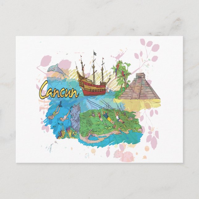 Postal Cancún (Anverso)