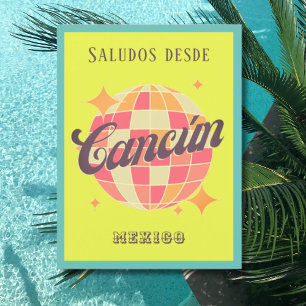 Postal Cancún Cancún Cancún México coloridas vacaciones p