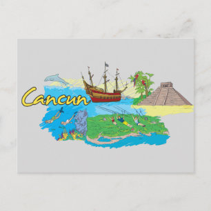 Postal Cancún, Ciudad Famosa de México