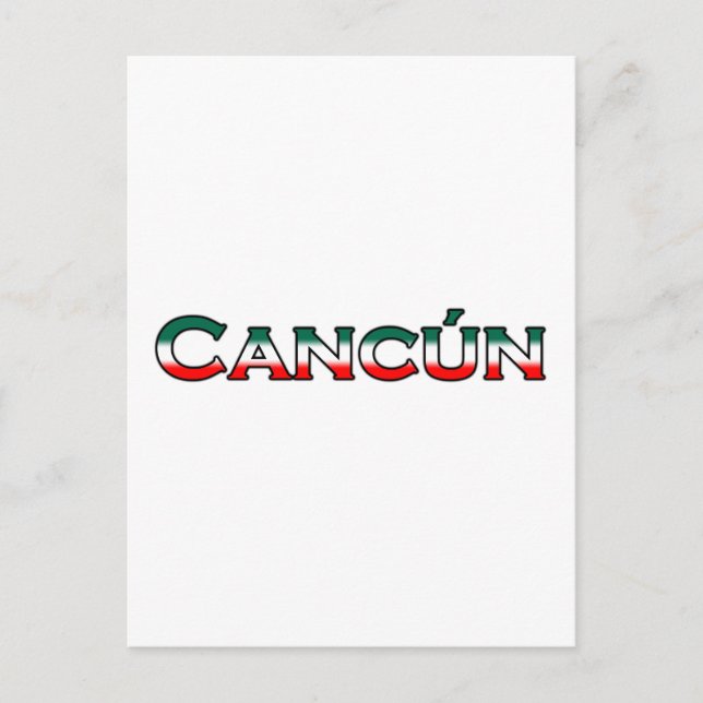 Postal Cancún (logotipo de texto) (Anverso)