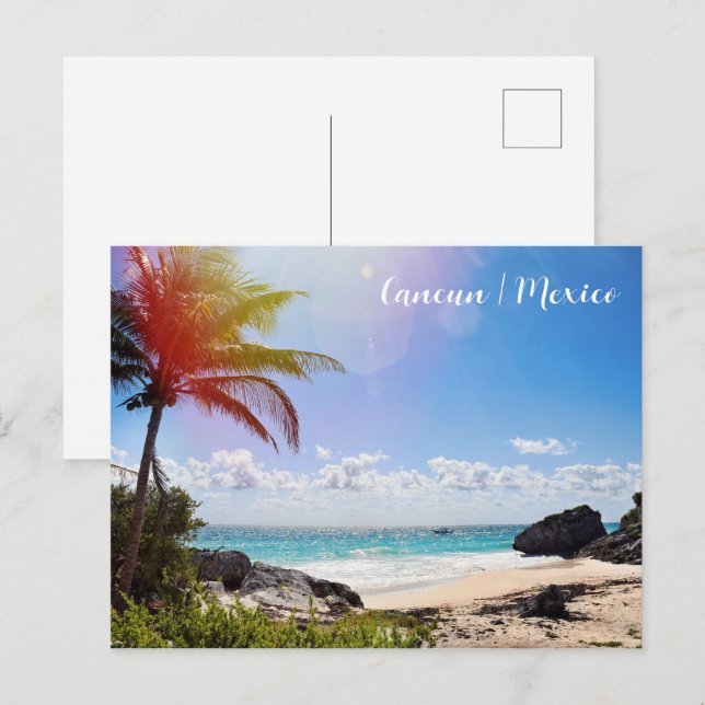 Postal Cancún México (Anverso / Reverso)