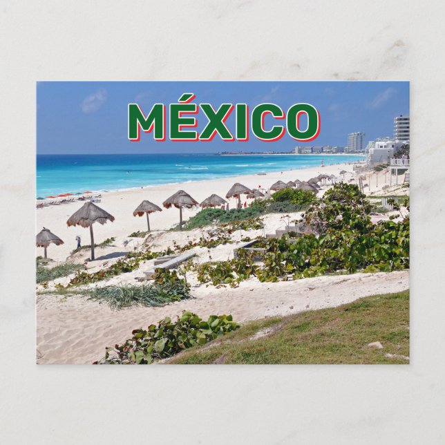 Postal Cancún, México (Anverso)