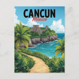 Postal Cancun México Chichen Itza Playa Vaca