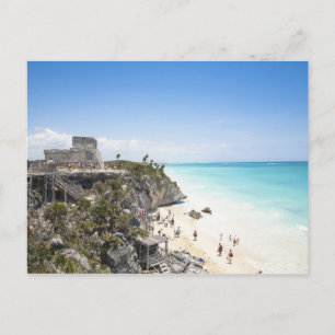 Postal Cancun, Quintana Roo, México - Ruinas en una colin