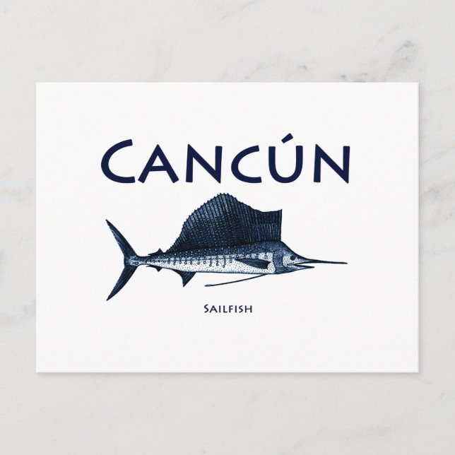 Postal Cancun Sailfish (Anverso)