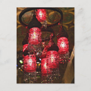 Postal Candelabro a la venta, Khan el Khalili Bazaar,