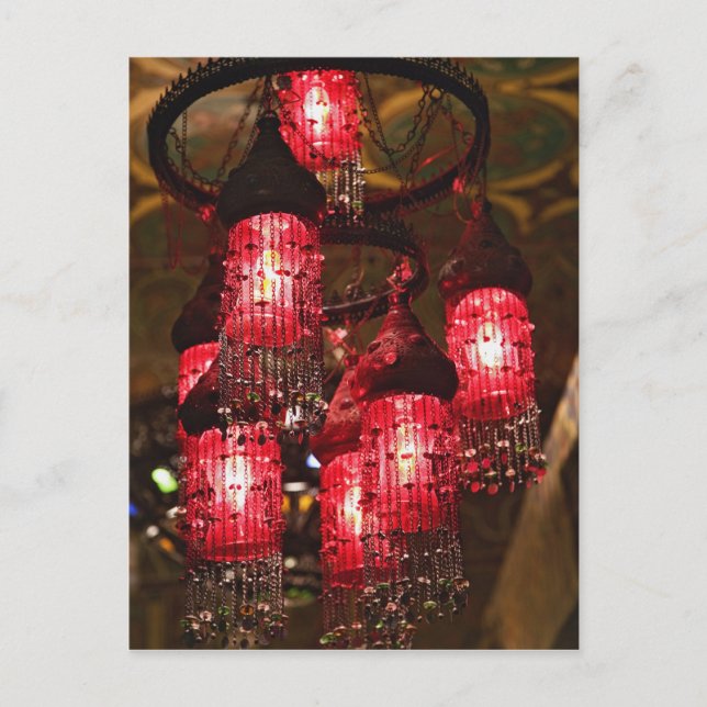 Postal Candelabro a la venta, Khan el Khalili Bazaar, (Anverso)