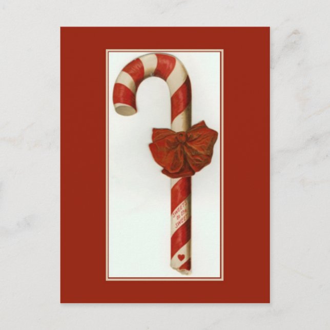 Postal Candy Cane con amor (Anverso)